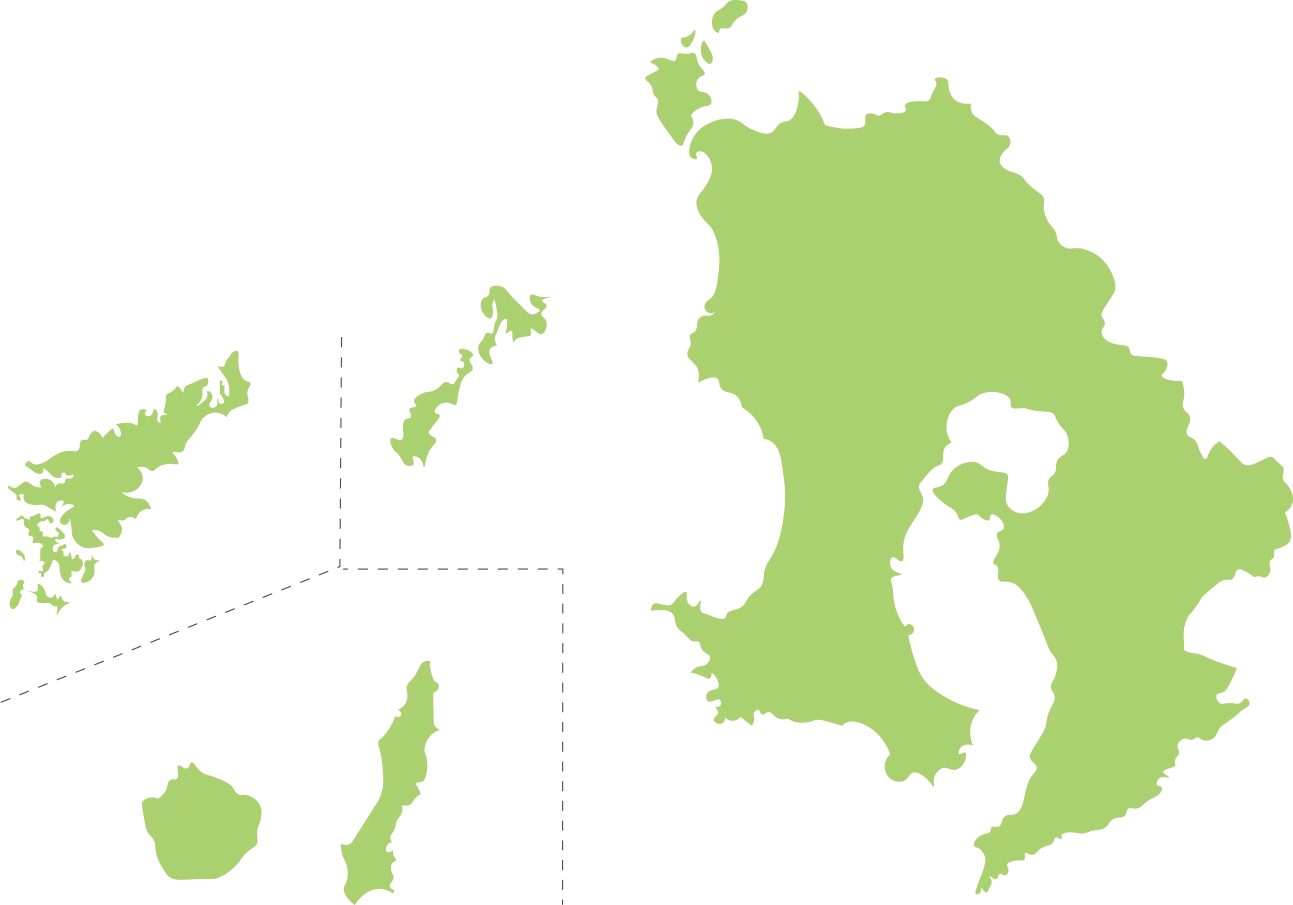 鹿児島県の地図